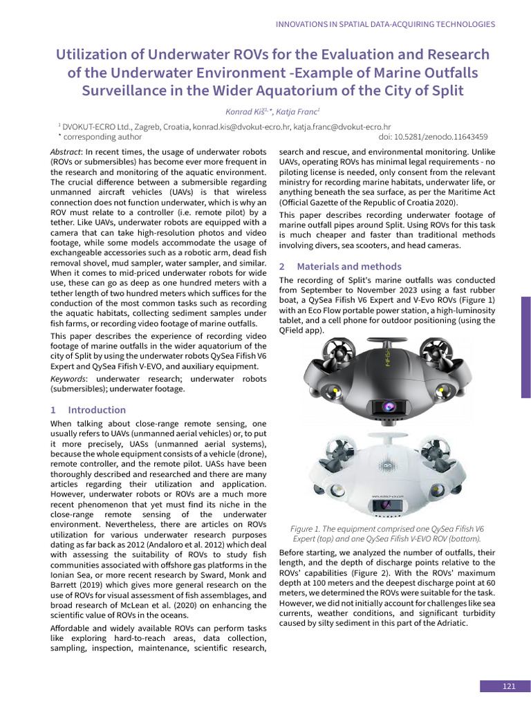 ICERS2024 Underwater ROVs | PDF | Applied And Interdisciplinary Physics ...