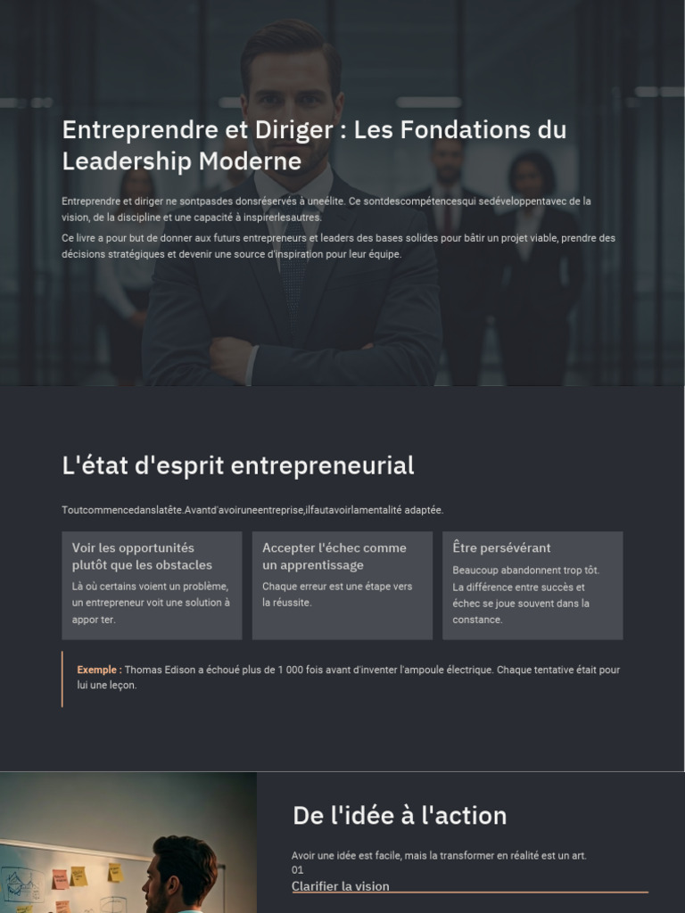 Entreprendre Et Diriger | PDF | Entrepreneuriat | Business