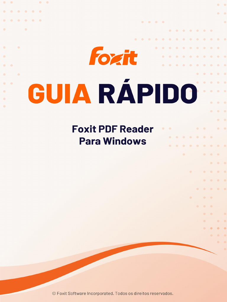 Foxit Reader Quick Guide 2025.2 | PDF | Janela (informática) | Informática
