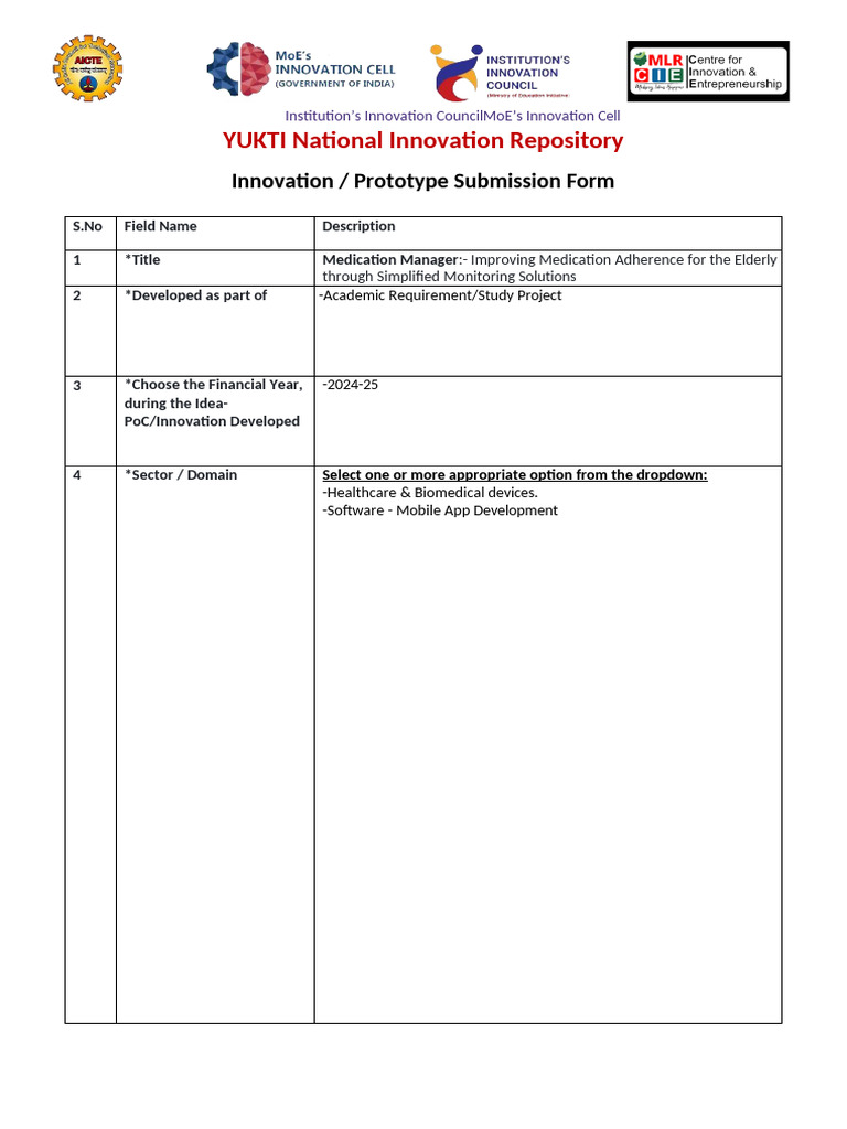 Innovation - Prototype - Submission - Guidelines CIE January 2025 | PDF ...