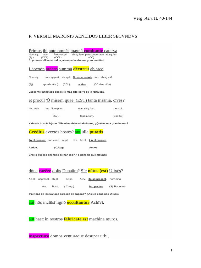 Primus ante omnes_II, 40-144 (clase de latín III) | PDF