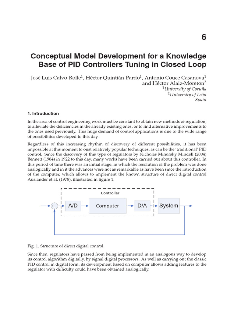 Conceptual Model Development for a Knowledge Base of PID Controllers ...
