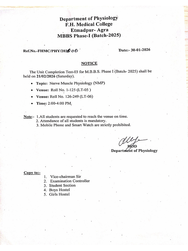 Unit Completion Test-03 (NMP) | PDF