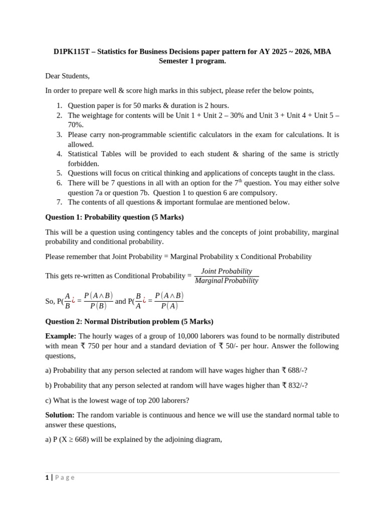 ETE Exam Format File | PDF | P Value | Standard Deviation