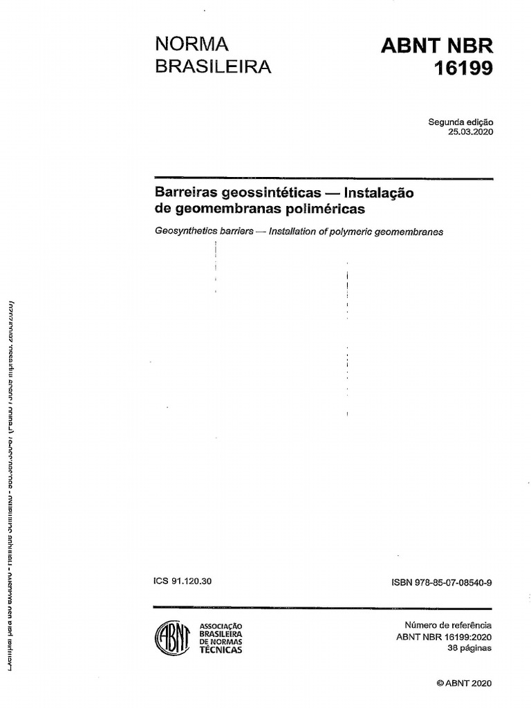 NBR 16199 2020 | PDF
