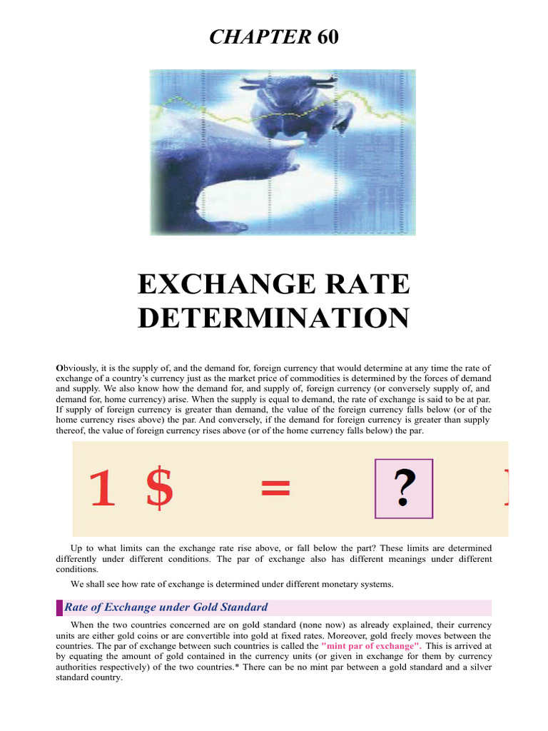 Chapter 60 Exchange Rate Determination | PDF | Exchange Rate | Balance ...