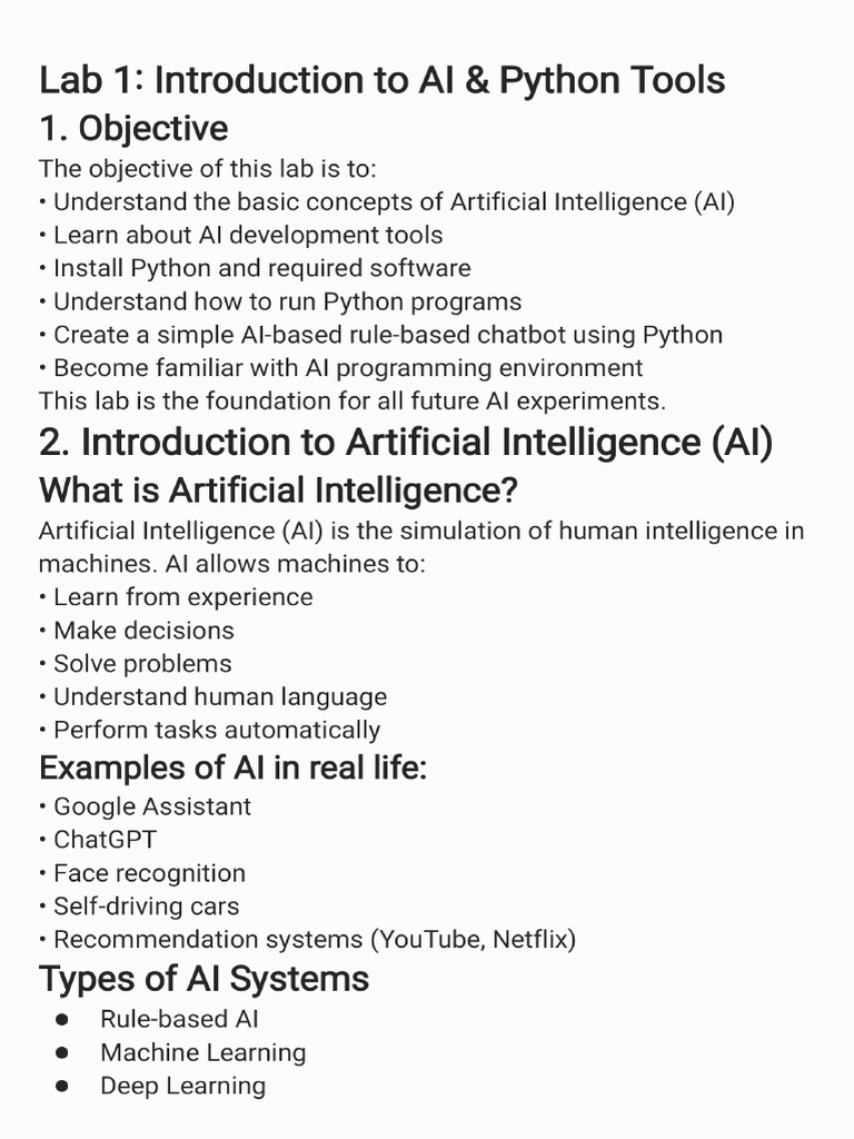 Lab1 Artificial Intelligence _260217_195405 | PDF