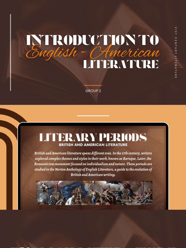 Introduction to English American Literature Group 2 | PDF