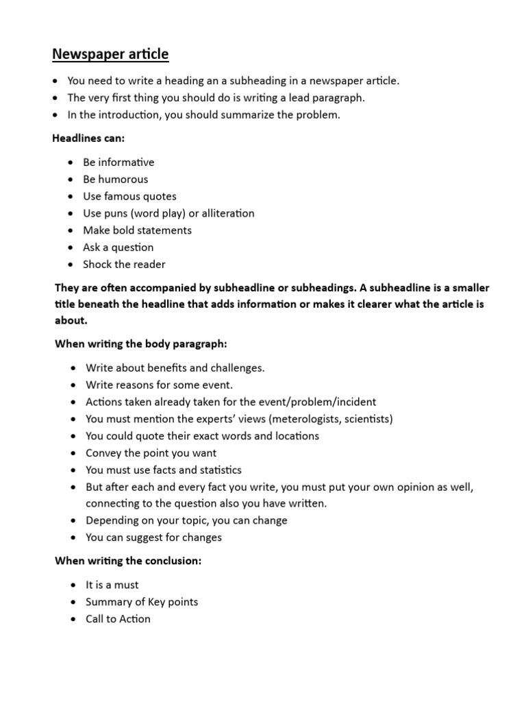 Newspaper Article Format | PDF | Weather | Atmosphere