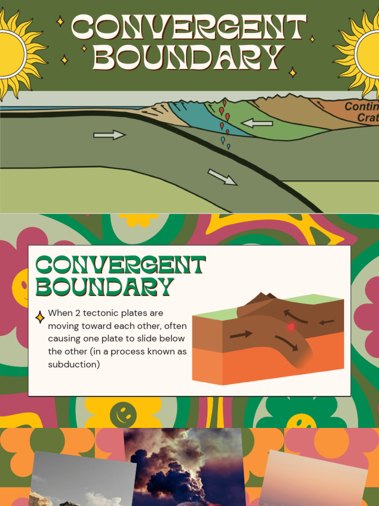 Convergent Boundary Presentation | PDF | Plate Tectonics | Geology