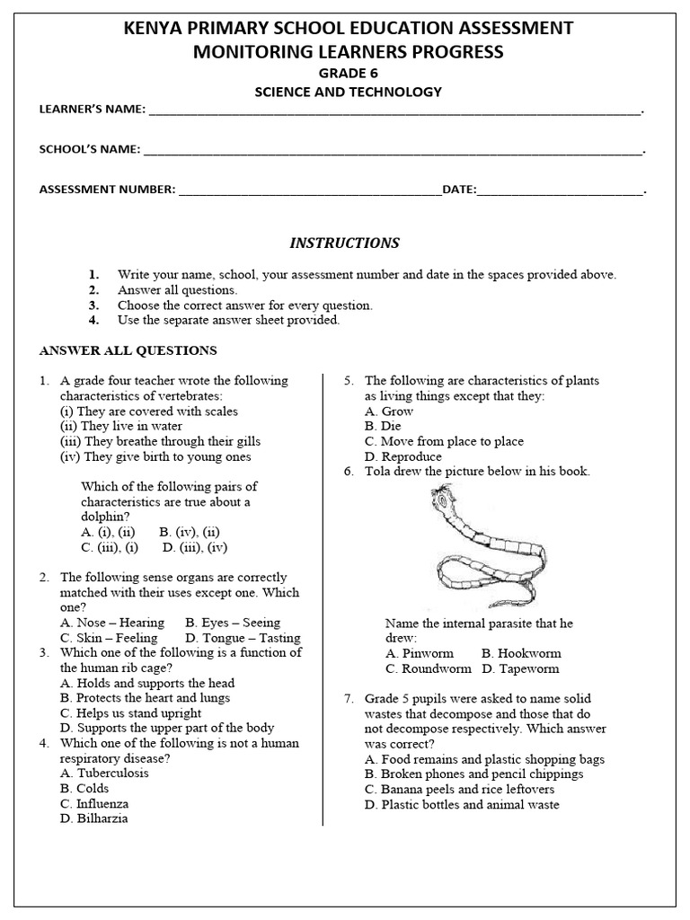 Grade 6 Science and Technology Oo1 2026 | PDF | Cloud | Water