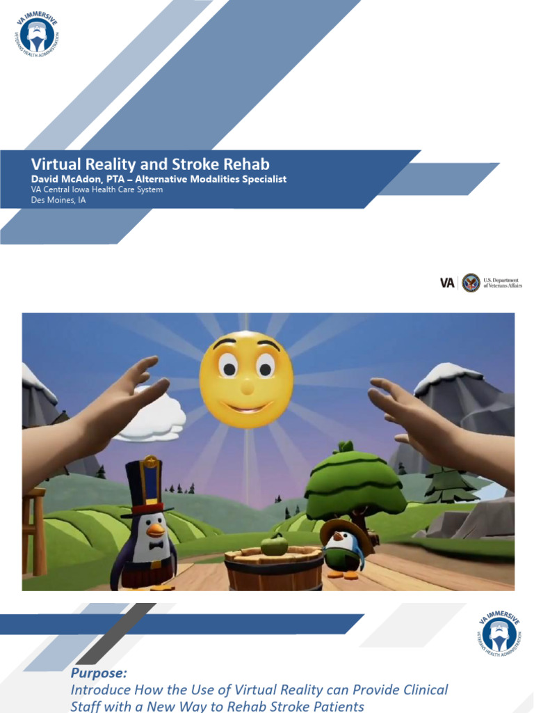 8 McAdon AHA Stroke VR Presentation | PDF | Physical Therapy | Virtual ...