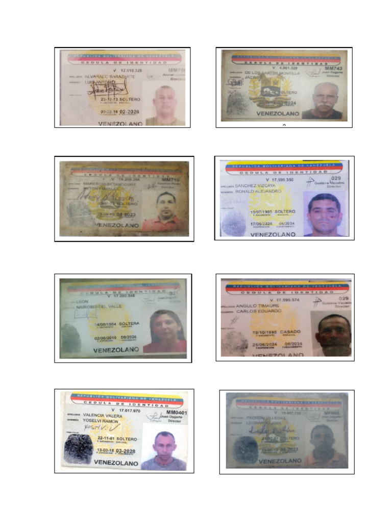 Cedulas Por Orden Segun Listado | PDF