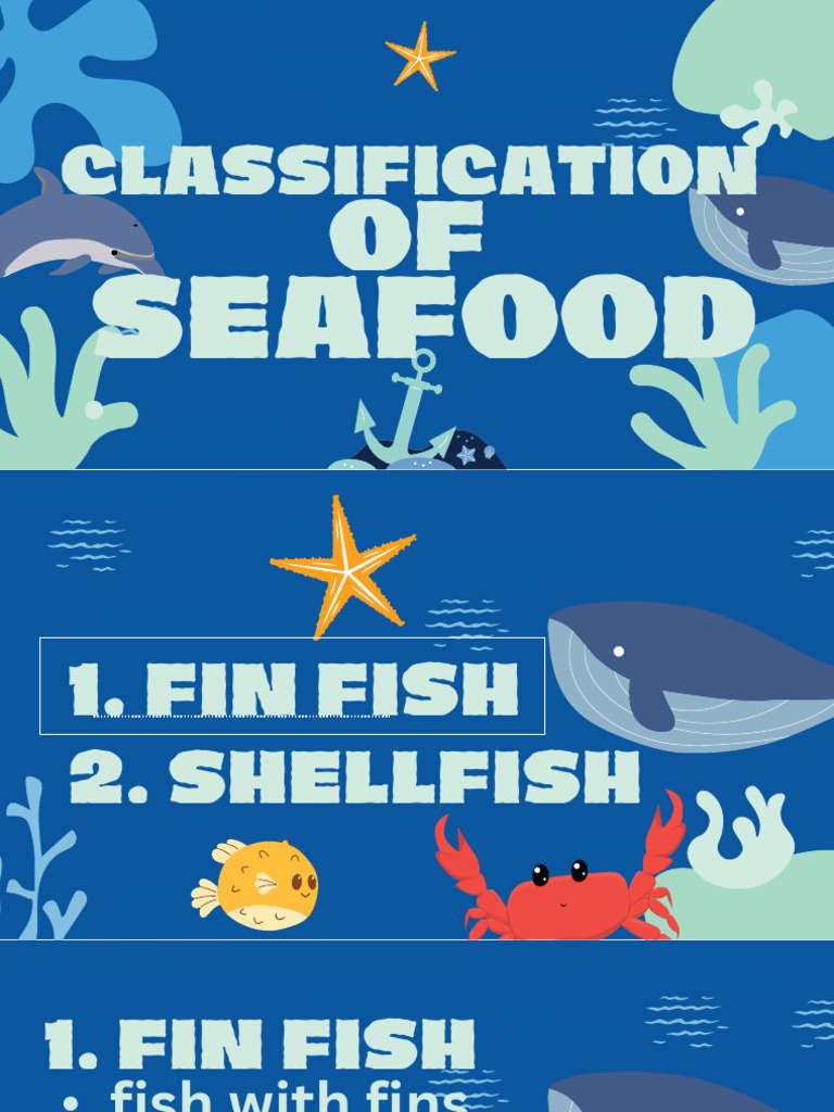 D. Classification of Seafood | PDF | Shellfish | Seafood