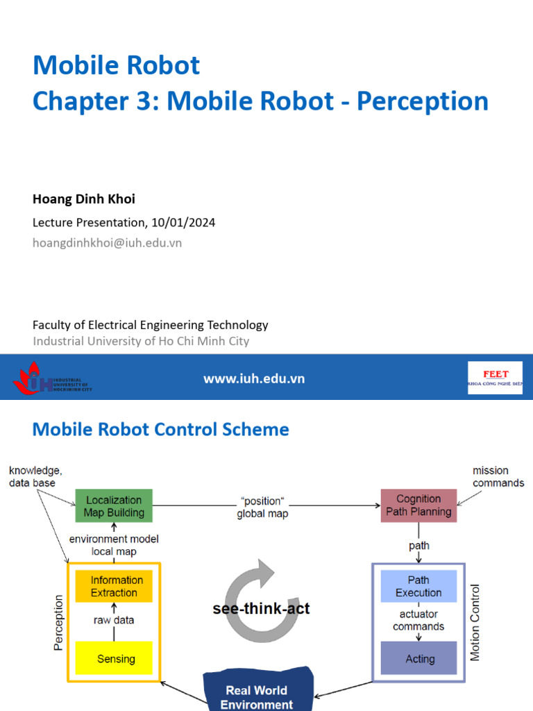 3.mobile Robot Perception IUH Eng | PDF | Lidar | Ultra Wideband