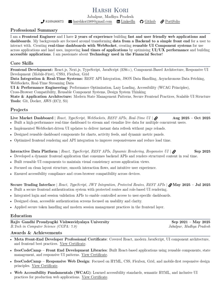 Jake s Resume | PDF | Internet & Web | World Wide Web