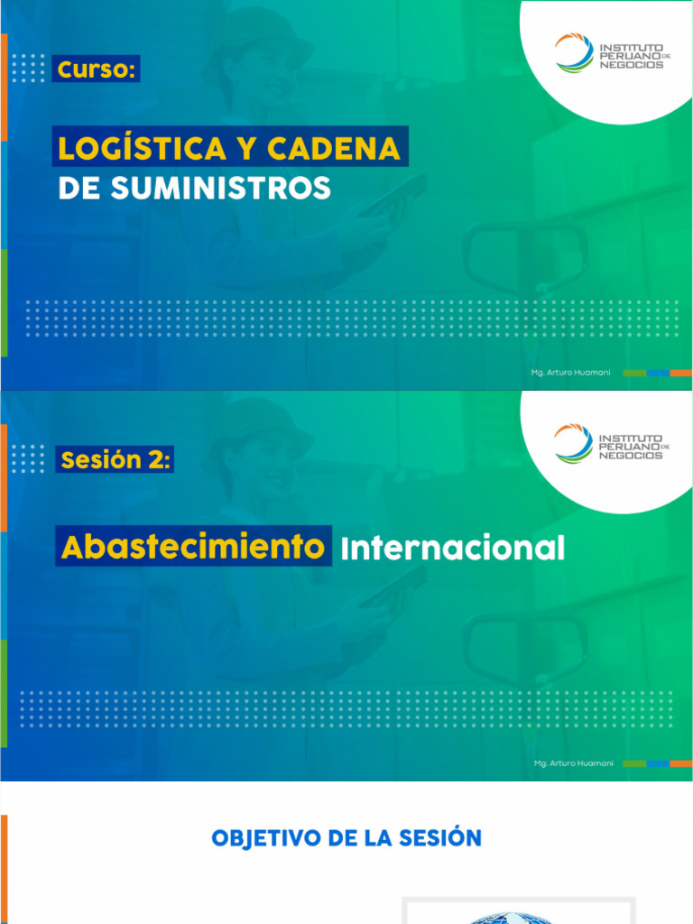 SESIÓN 2 - LOGÍSTICA Y CADENA DE SUMINISTROS | PDF