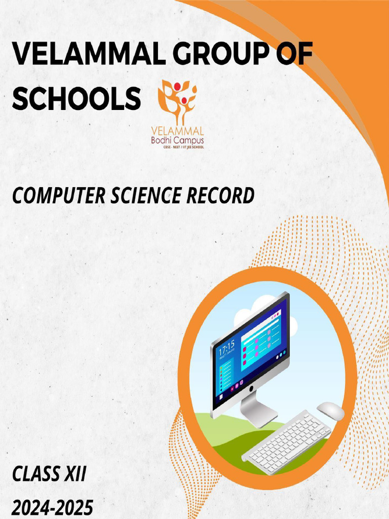 Xii CS - 2025-26 - Practical File - 260110 - 173910 | PDF | Computer ...