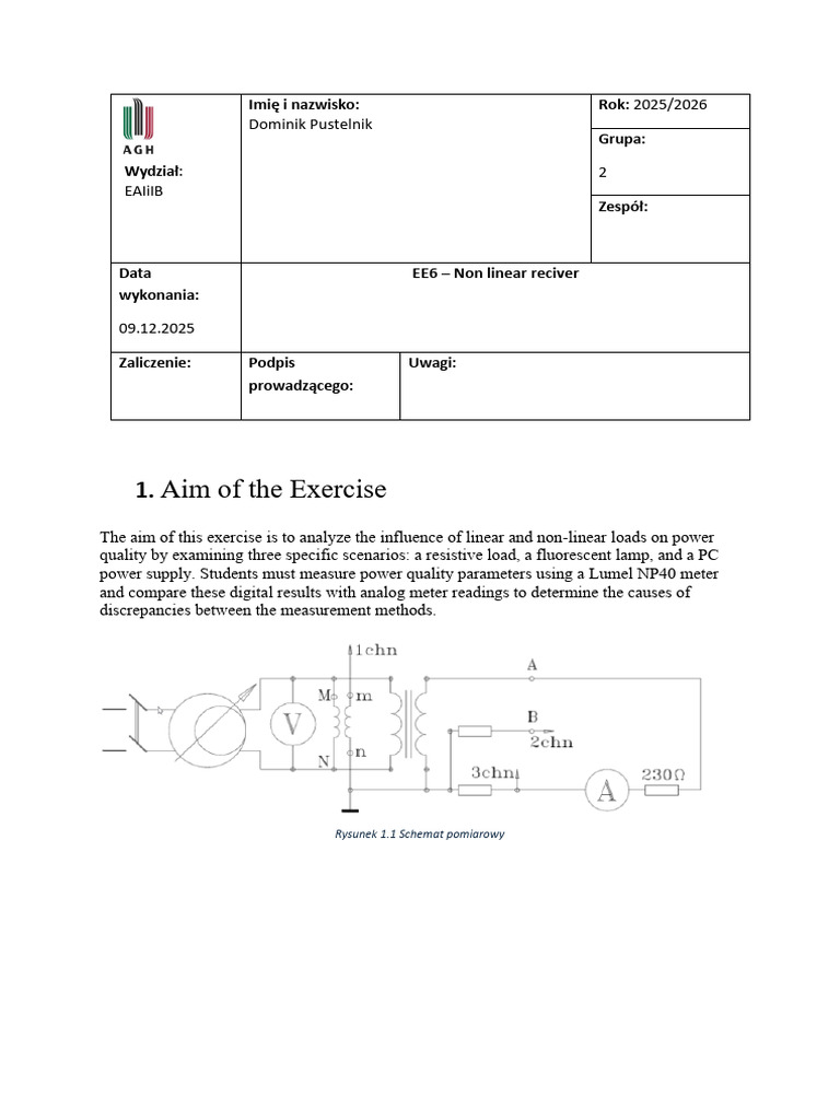 EE6 - Non-linear Reciever | PDF | Power Supply | Distortion