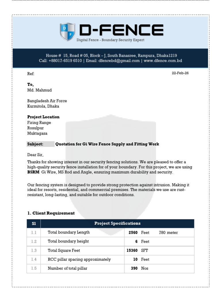 D-Fence - Gi Fencing Net Fitting | PDF