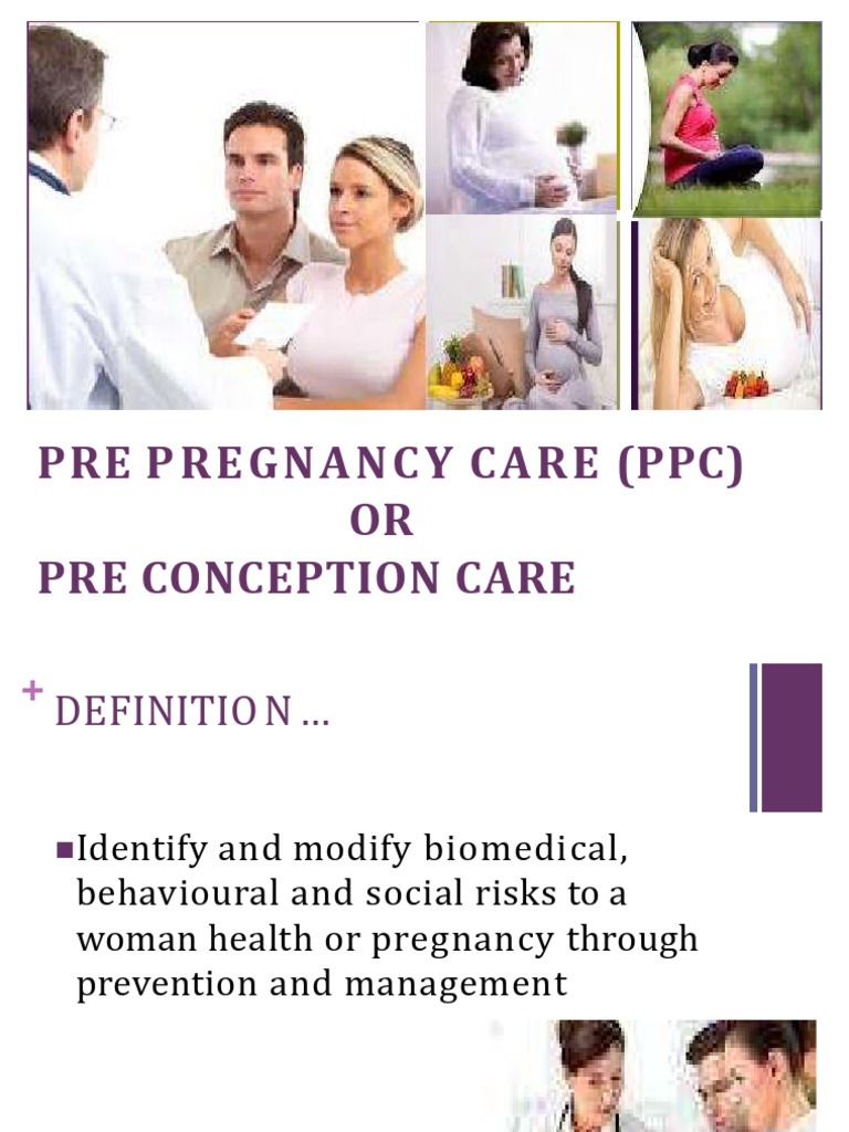 1-b. Pre-Conception Care | PDF | Pregnancy | Childbirth