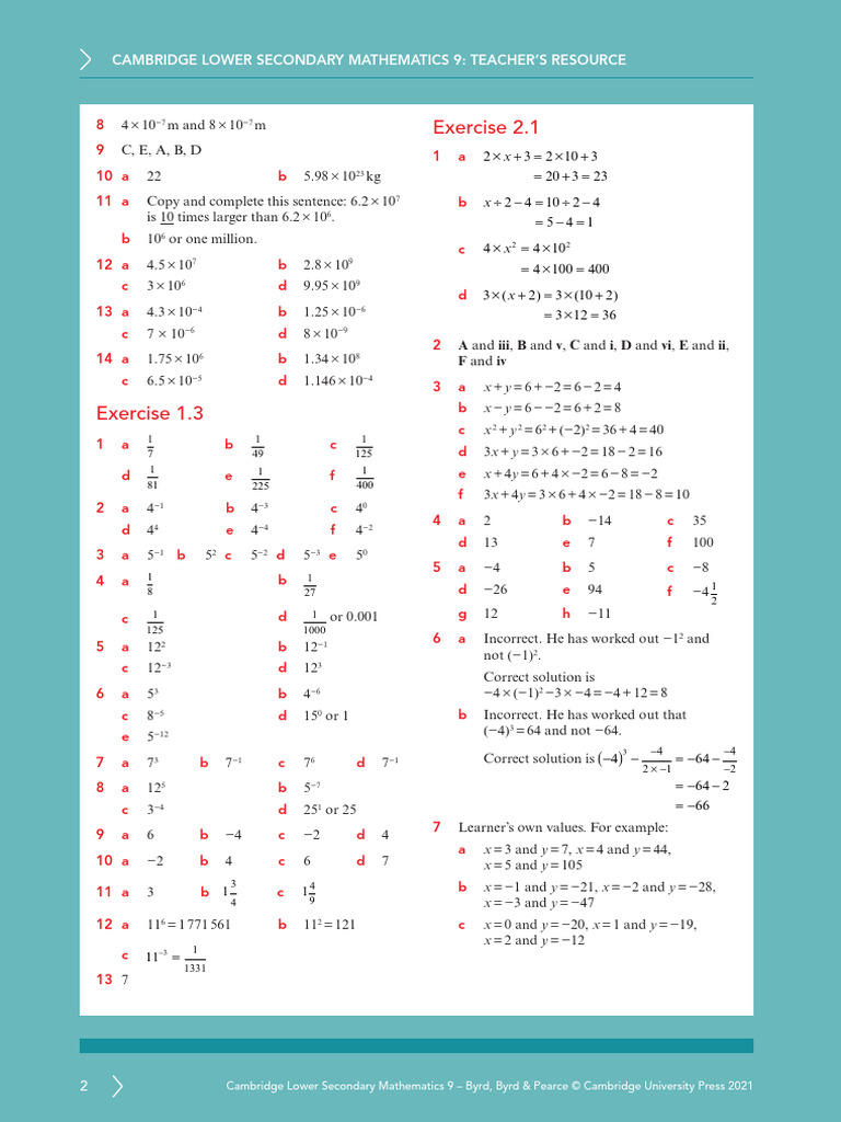 Workbook Book. Answer Key.L1, L2 and L3. Unit 2 | PDF