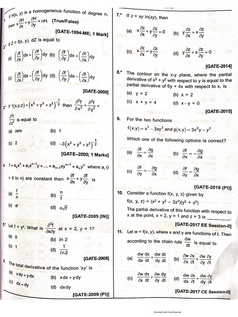 8.partial Differentiation | PDF