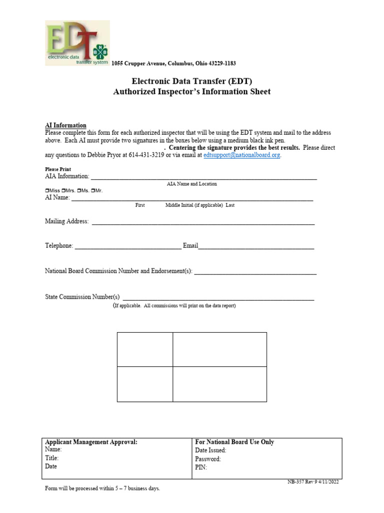 NB-357 (Rev 9) EDT AI 11-18-24 | PDF