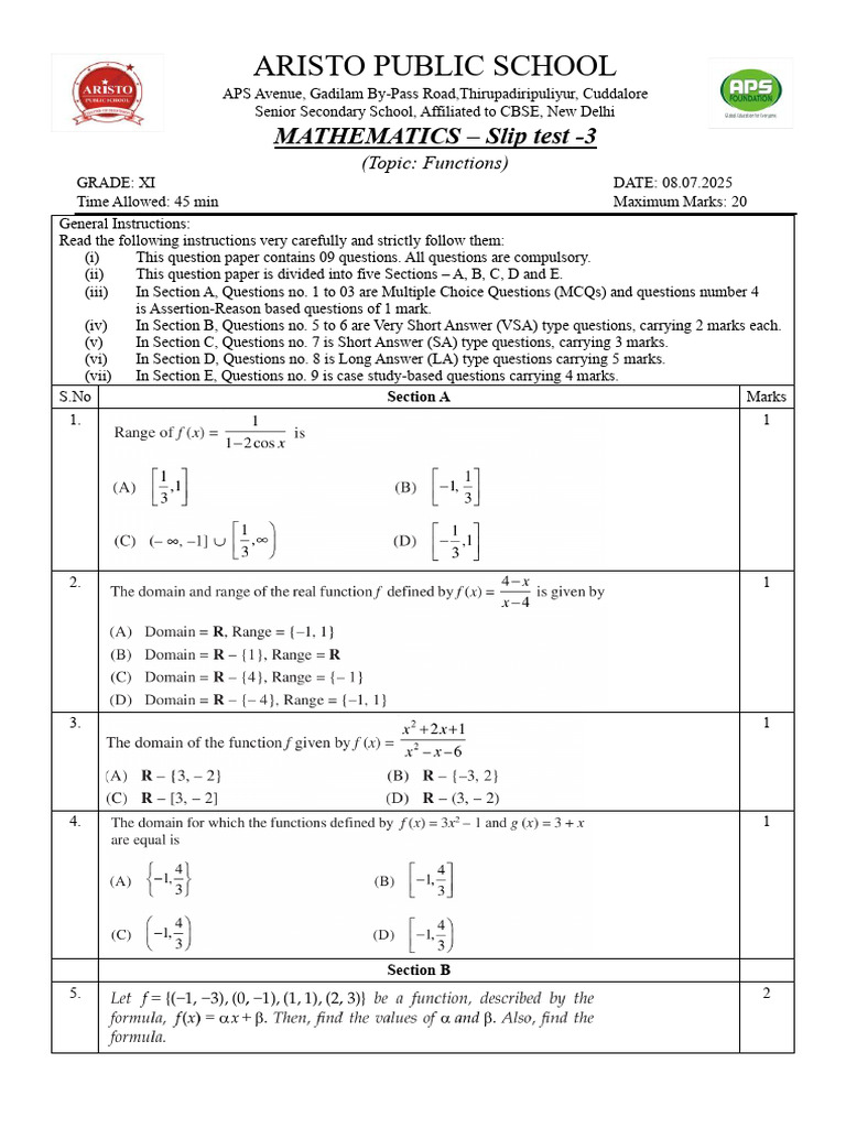 Slip Test 3 Maths | PDF | Chess Openings | Chess