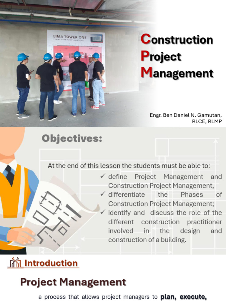 Lesson 1.2 - Construction Practitioners | PDF | Project Management ...
