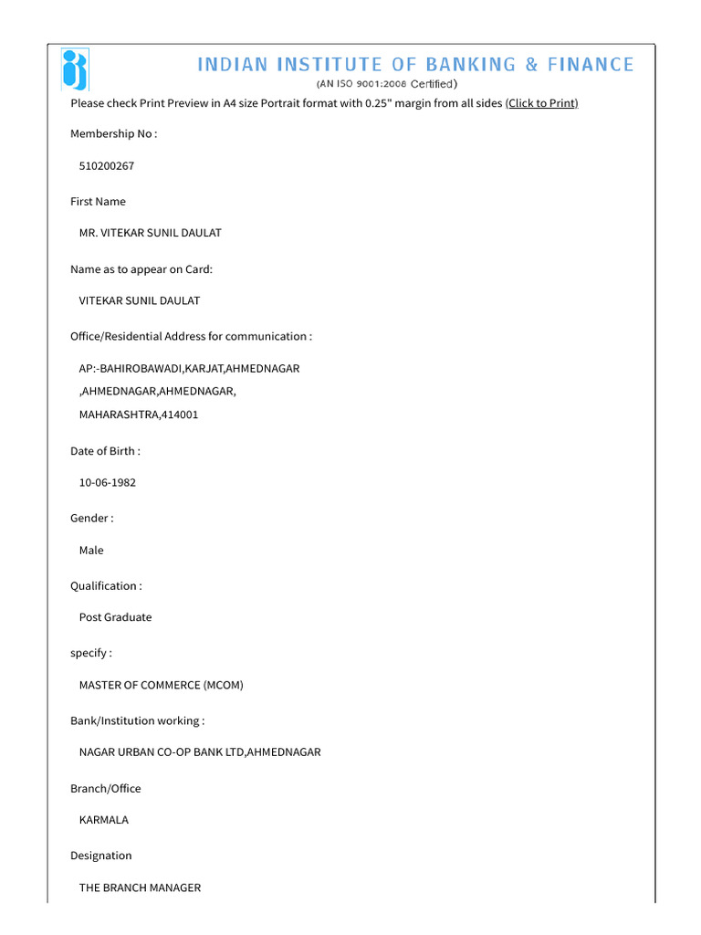 IIBF | PDF