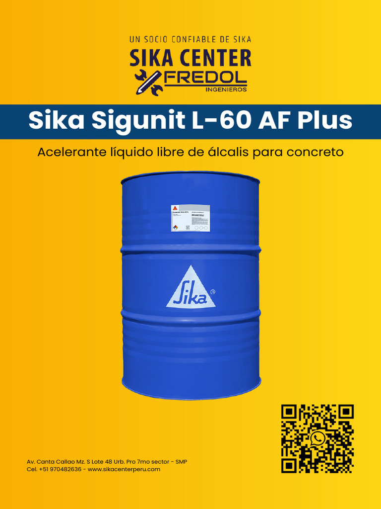 Datos Del Producto Sika Sigunit l60 Af Plus v8eerq | PDF