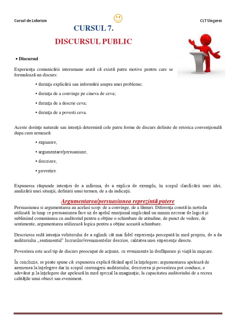 Discursul Public | PDF