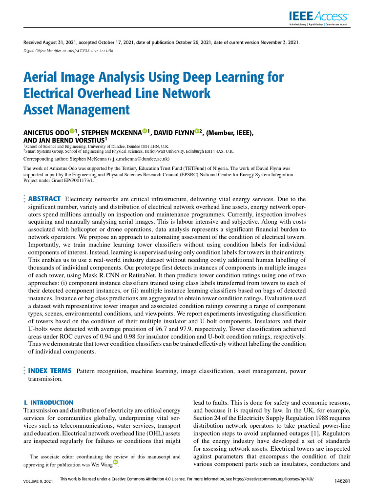 Aerial Image Analysis Using Deep Learning For Electrical Overhead Line ...