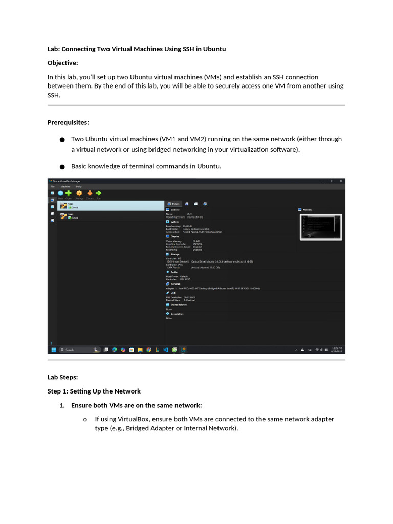 Nguyễn Trọng Nam Khánh_B23DCCE052_Lab1 | PDF | Secure Shell | Virtual ...