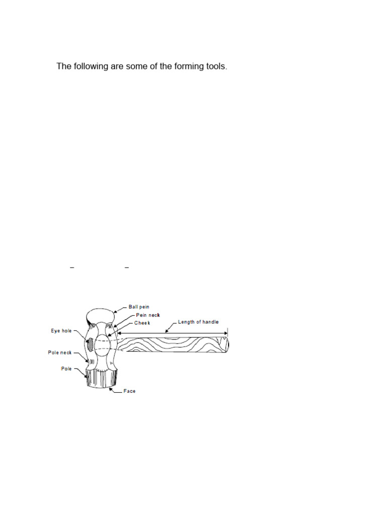 Hand Cutting & Forming Tools | PDF | Hammer | Screw