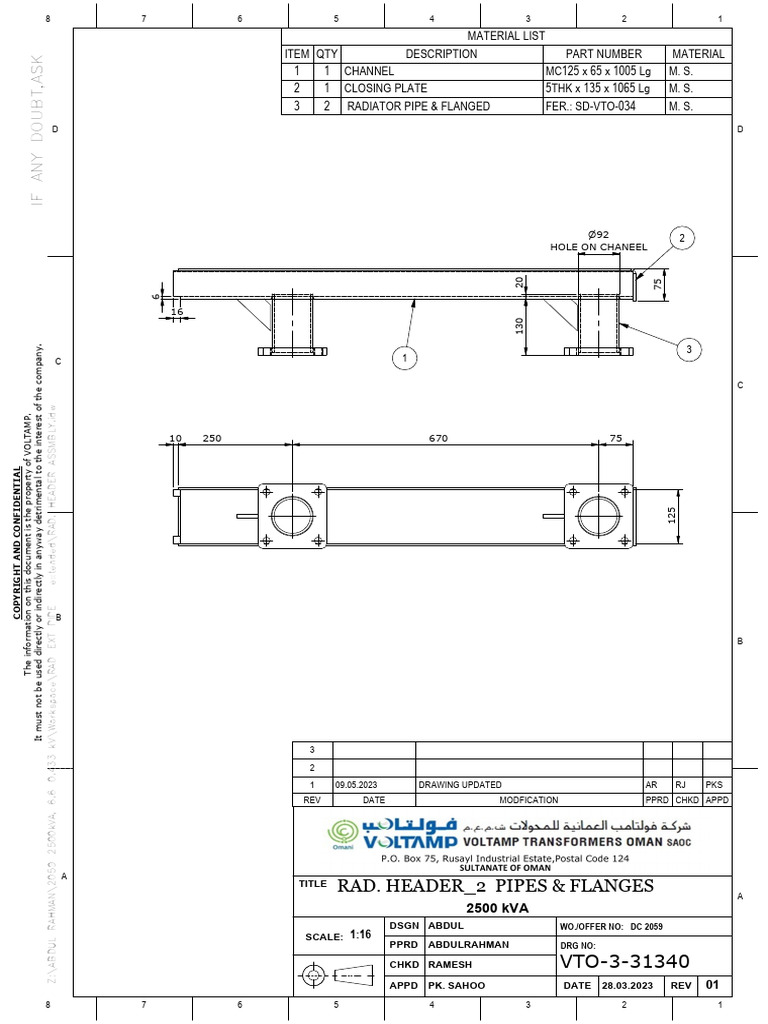 Rad. Header Assmbly r1 | PDF