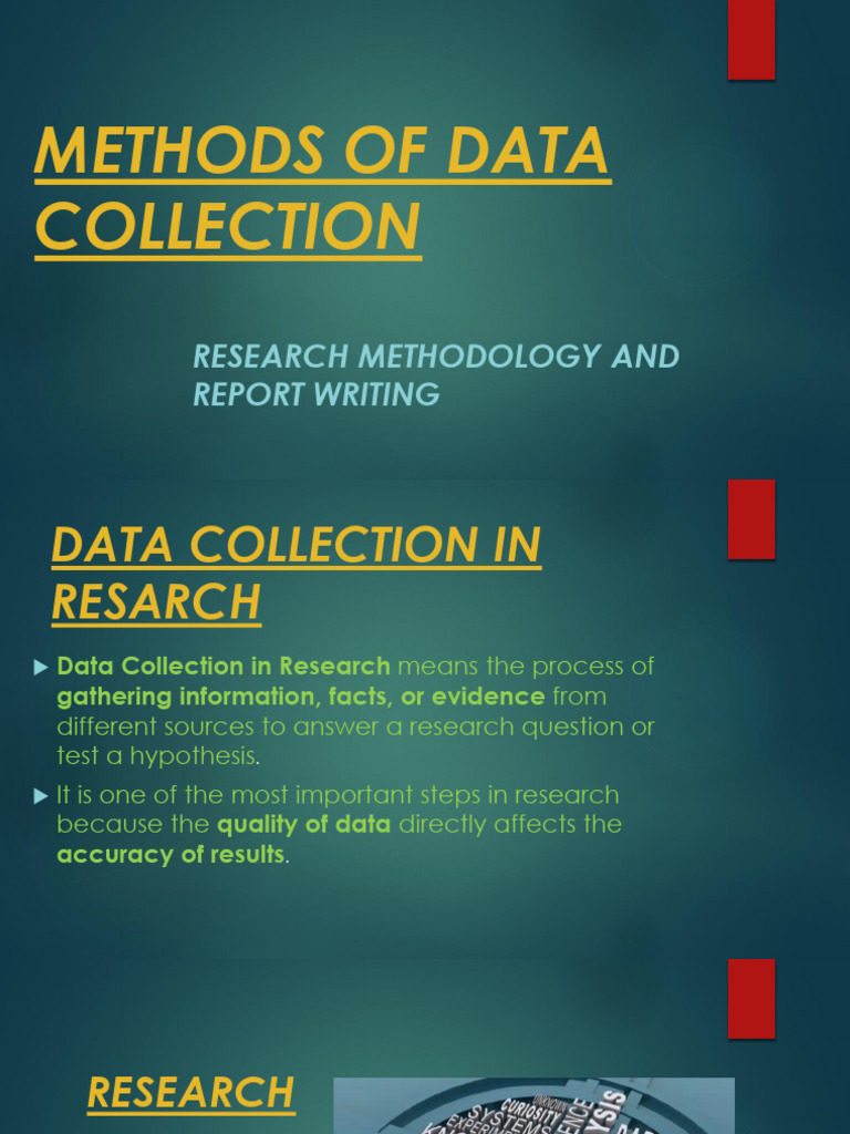 Methods of Data Collection | PDF | Methodology | Survey Methodology