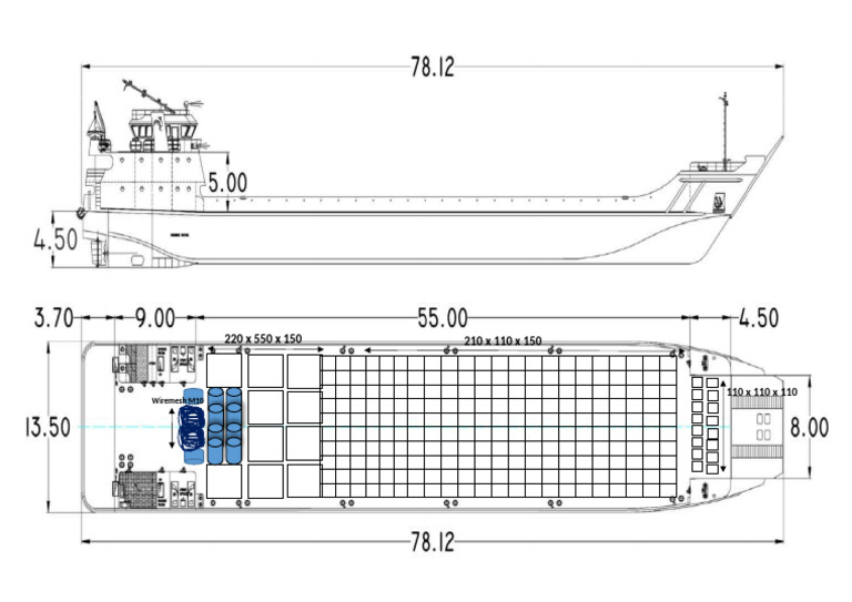 Stowage Plan LCT Terang Fajar | PDF