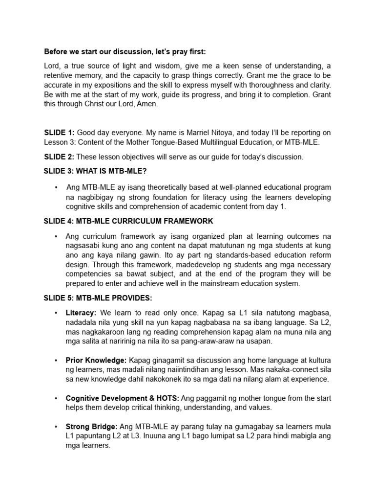 lesson-3-script-final | PDF | Second Language | Learning