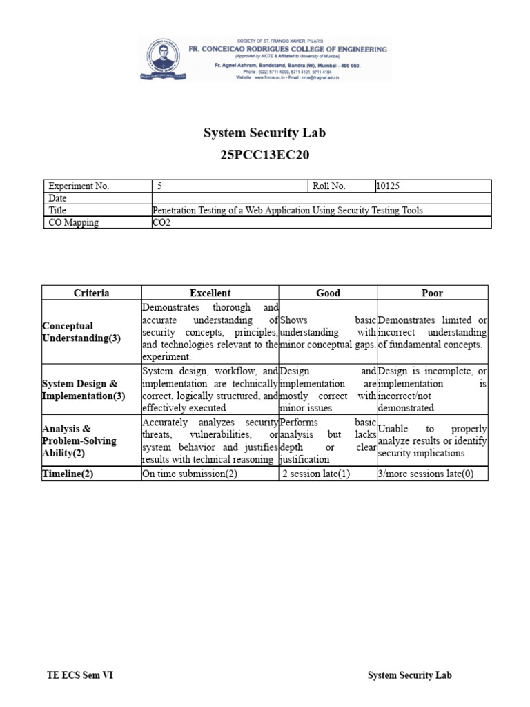10125_Exp5_SS.docx | PDF | Computer Science | Data Management