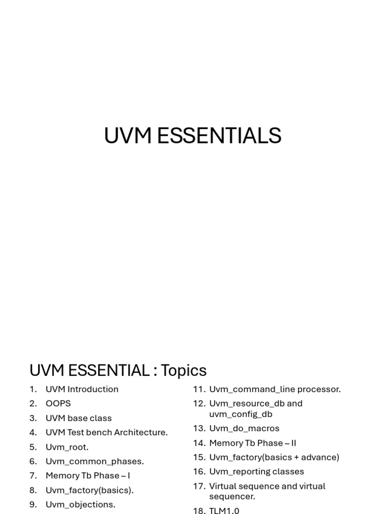 UVM PPT 1to42 | PDF | Inheritance (Object Oriented Programming ...
