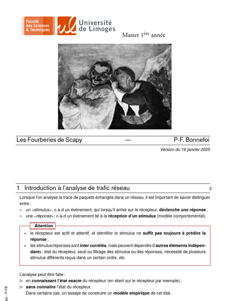 Cours Scapy | PDF | Python (Langage de programmation) | Protocoles Internet