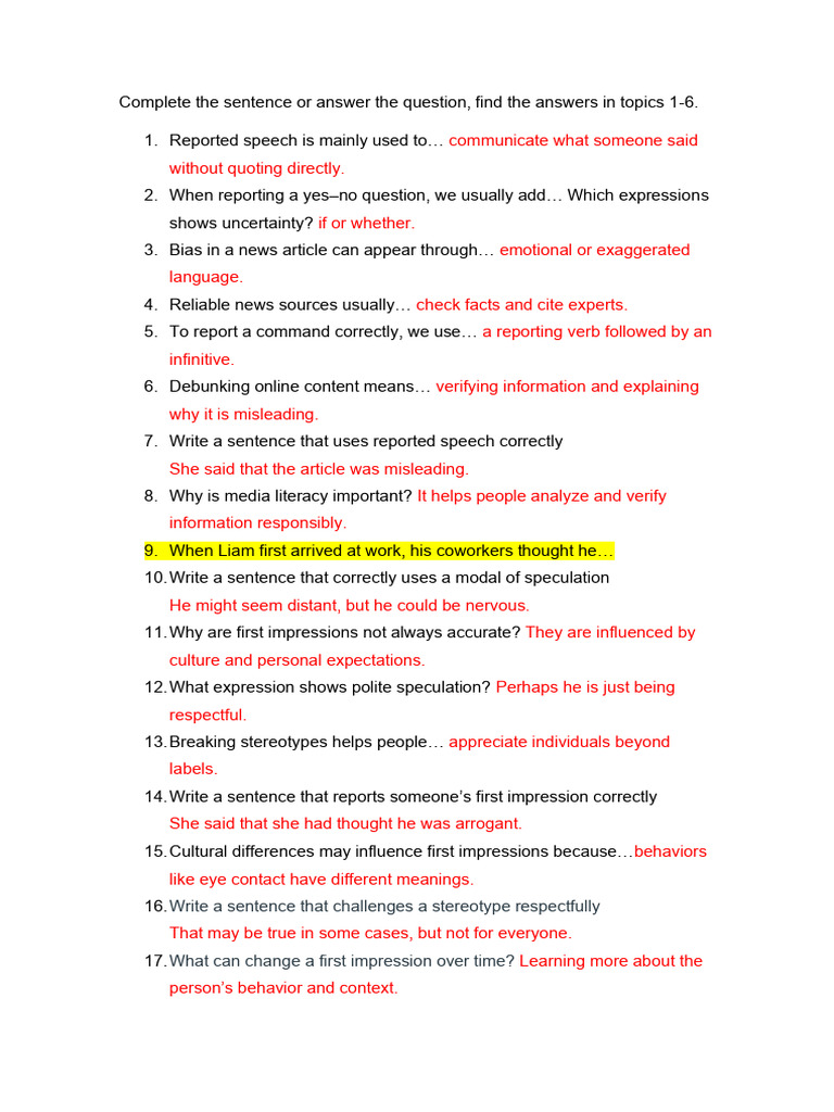 Mixed Topics and Grammar Activity | PDF | Mental Health | Stereotypes
