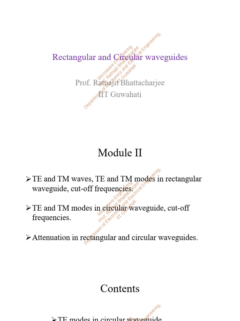 Lec2 Notes | PDF | Waveguide | Mechanics
