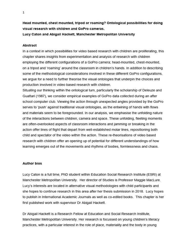 Caton and Hackett 2018 | PDF