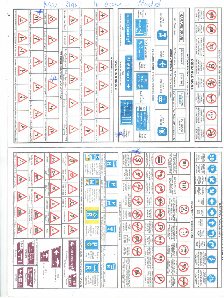 New Updated Trafiic Signs | PDF