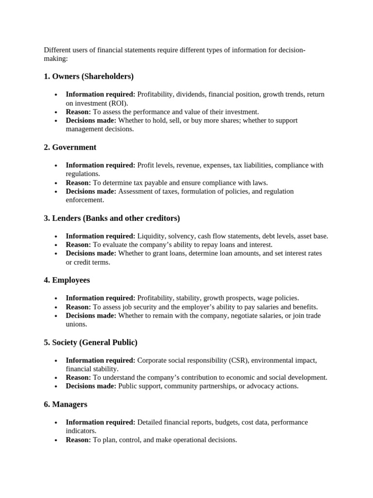 Financial Users | PDF