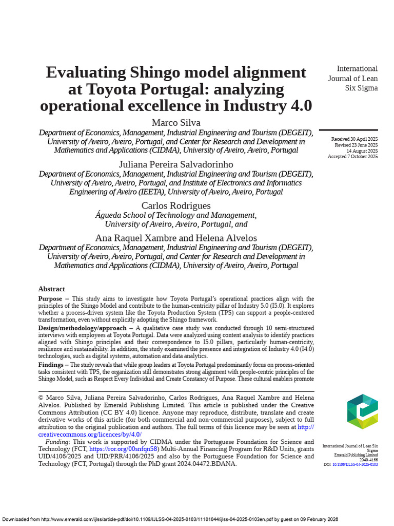 Evaluating Shingo Model Alignment | PDF | Lean Manufacturing ...