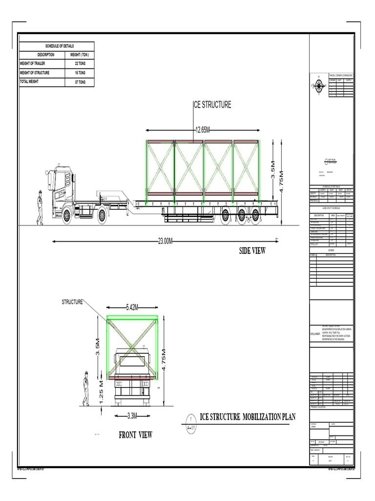 Ice Structure Shipping Plan | PDF | Freight Transport